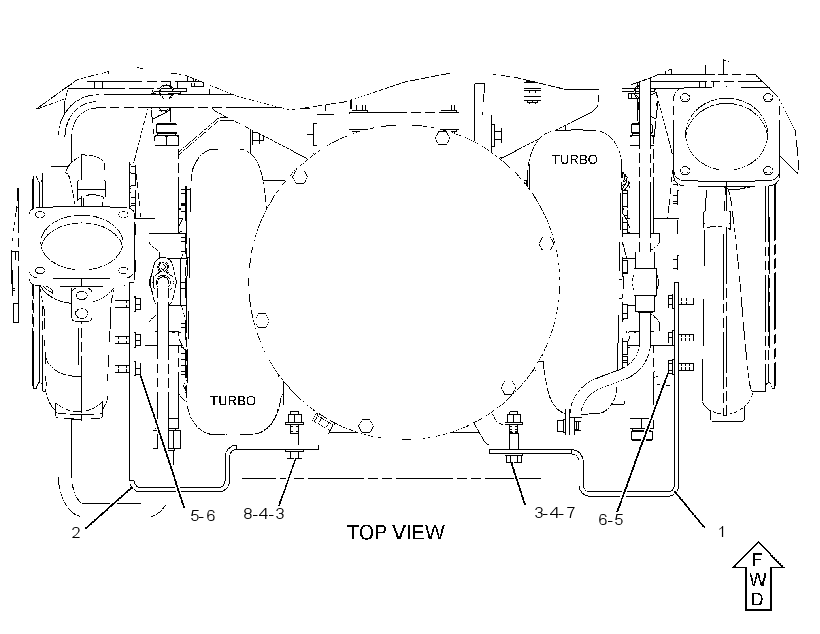 SUPPORT GP-TURBOCHARGER 2713830 CAT