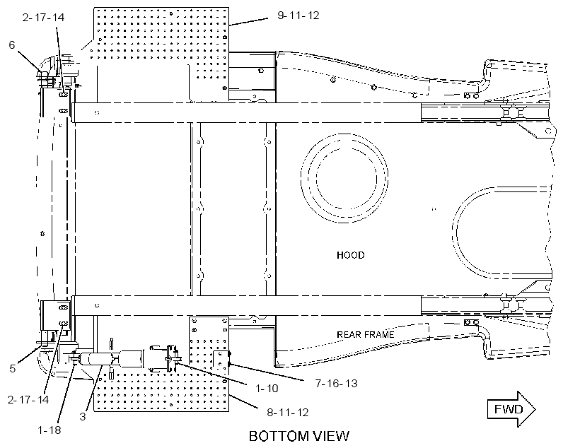 HOOD TILT GROUP 2369003 CAT