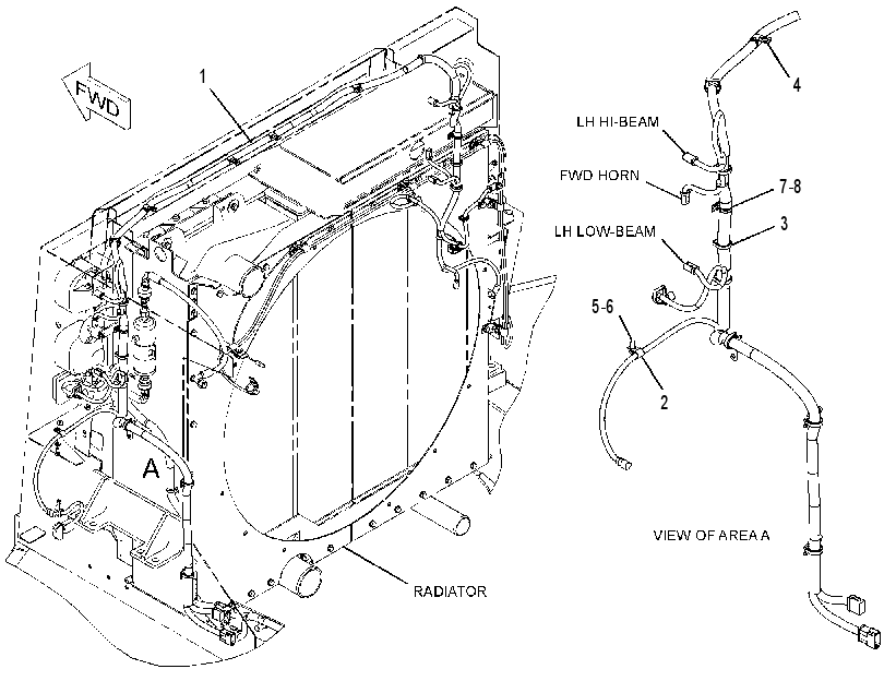 WIRING GP-HOOD 2286871 CAT
