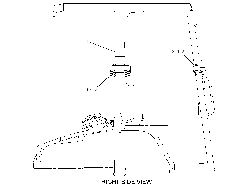 Крепление ROPS 2415781 CAT