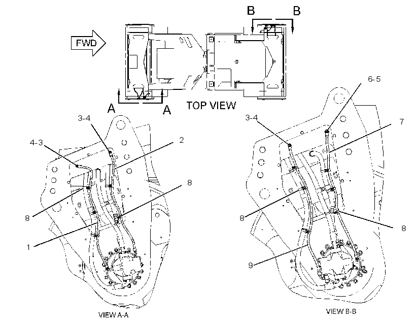 LINES GP-BRAKE & SHIFT 2623693 CAT