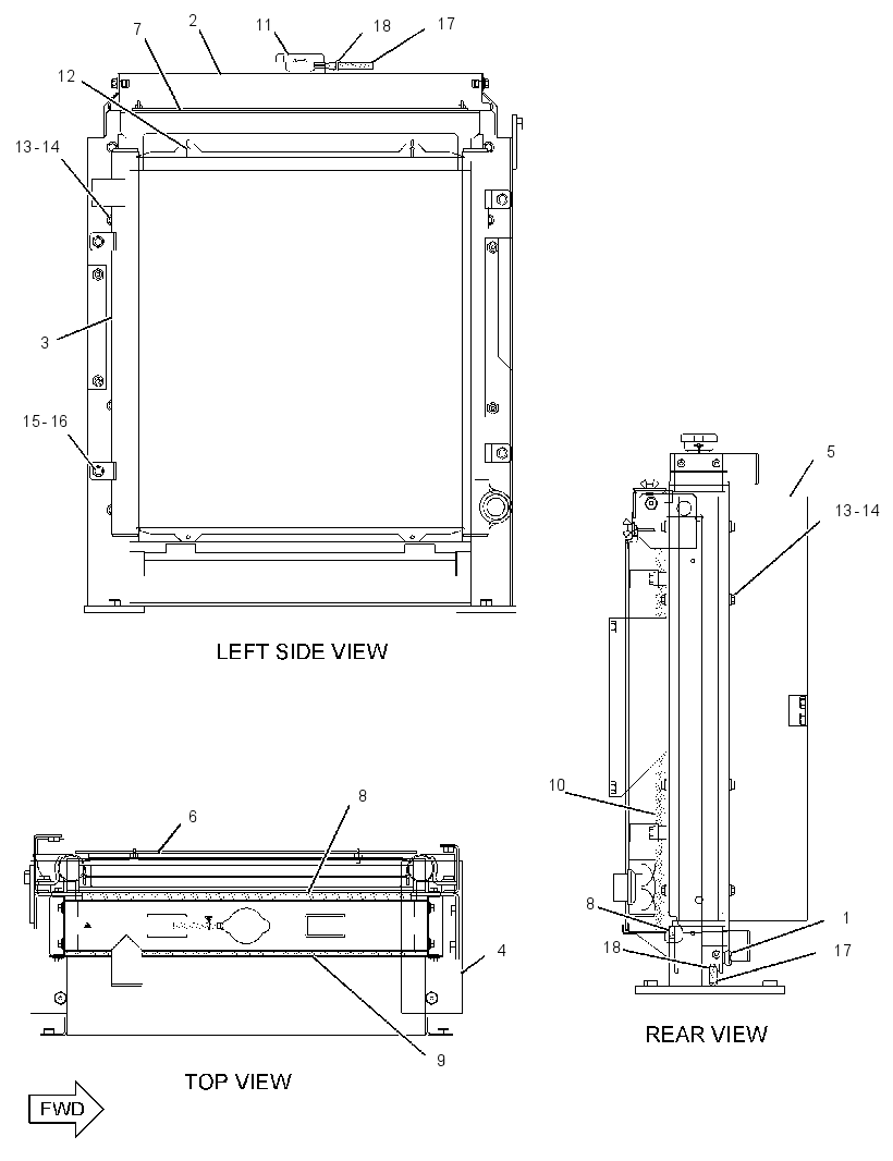 RADIATOR & OIL COOLER GP 2743722 CAT