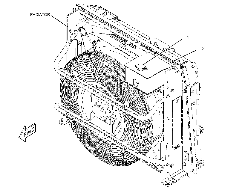TANK GP-RADIATOR TOP 2424340 CAT