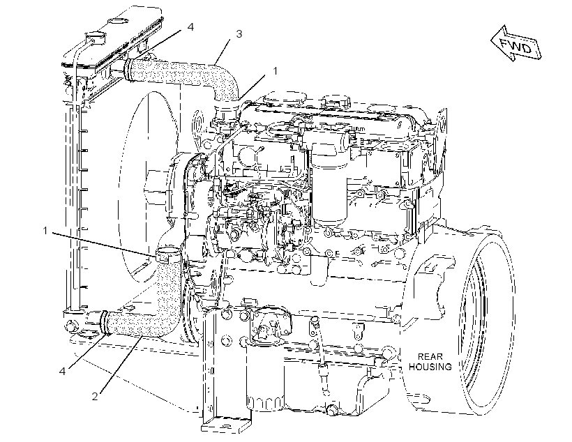 HOSE GP-RADIATOR 2585354 CAT