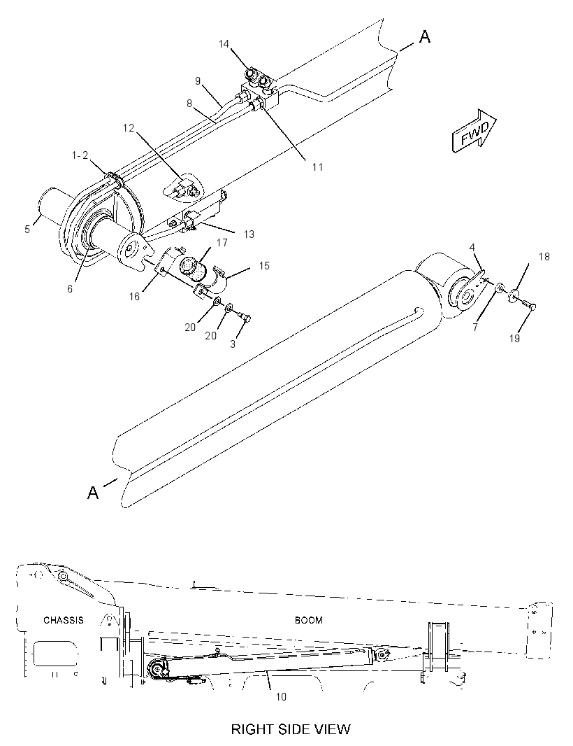 CYLINDER & MTG GP-BOOM 2671842 CAT