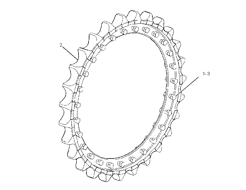 SEGMENT GP-SPROCKET 2529136 CAT