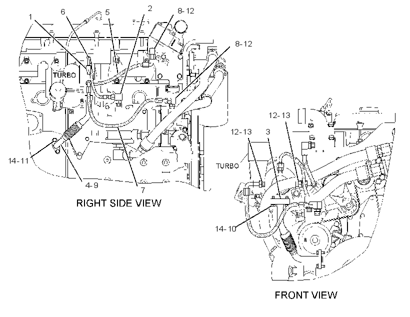 LINES GP-TURBOCHARGER 2569866 CAT