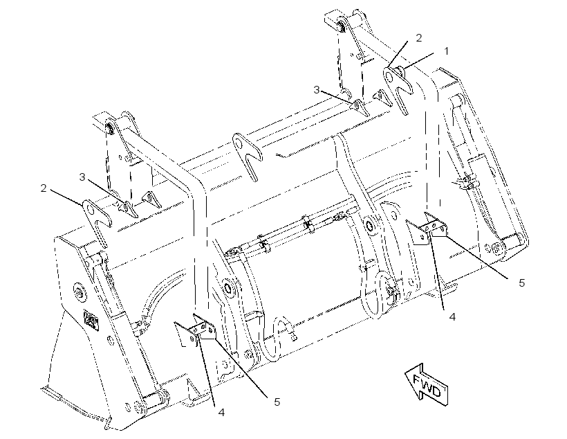 MOUNTING GP-FORK 2559087 CAT