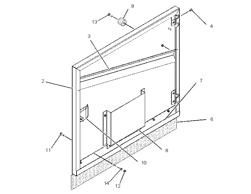 DOOR AS-REAR 2612552 CAT