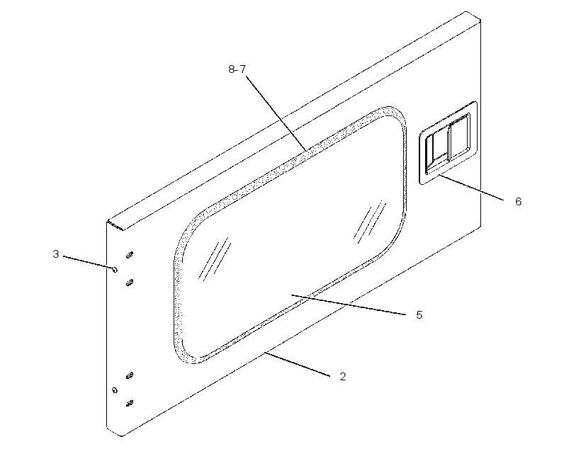 DOOR AS-REAR 2612547 CAT