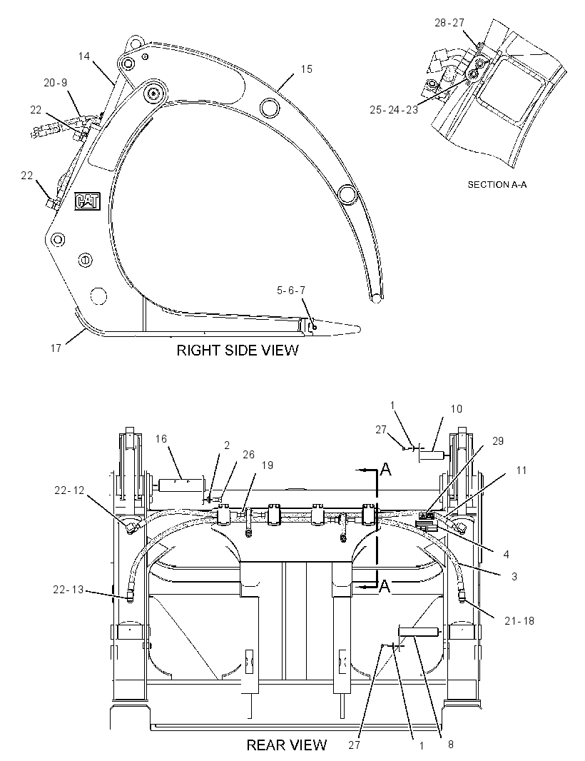 FORK GP-LOG & LUMBER 2558938 CAT