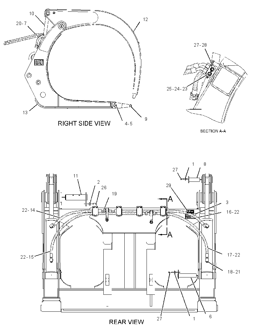 FORK GP-LOG & LUMBER 2558974 CAT