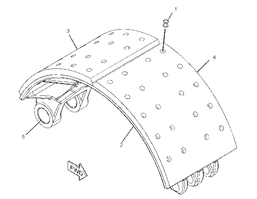 SHOE GP-BRAKE 2734997 CAT