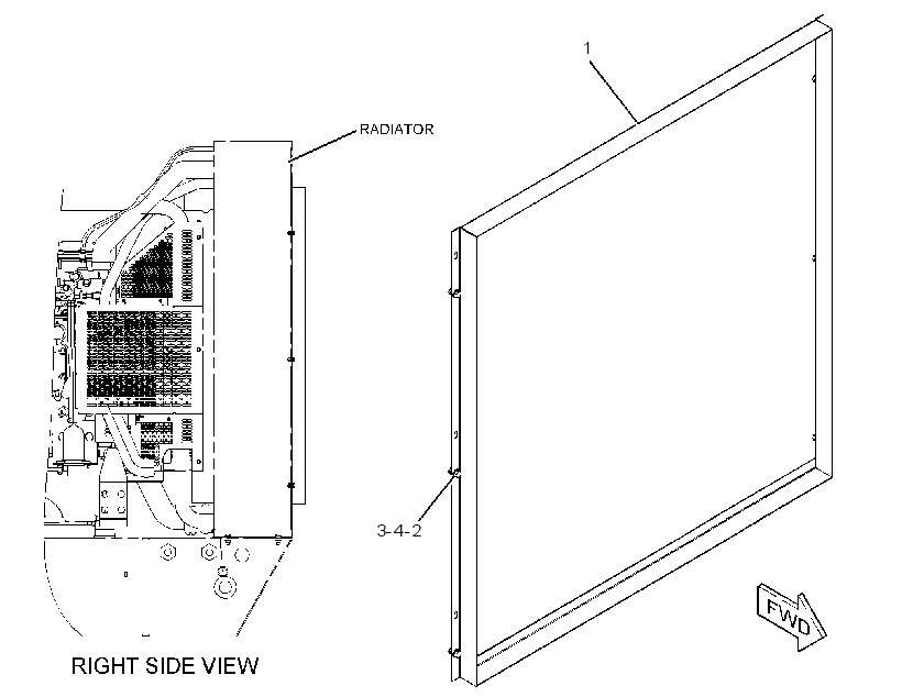 FLANGE GP-RADIATOR 2640315 CAT