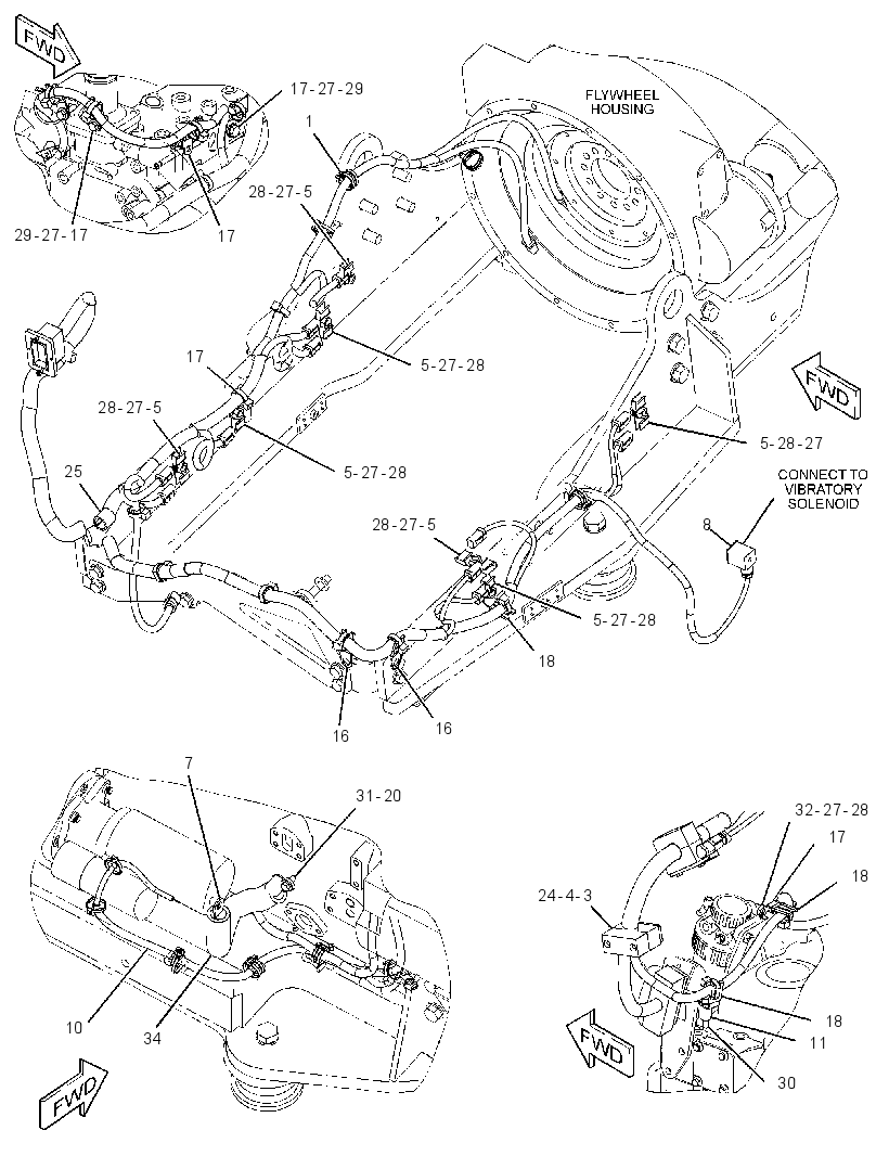 WIRING GP-POWER TRAIN 2465394 CAT