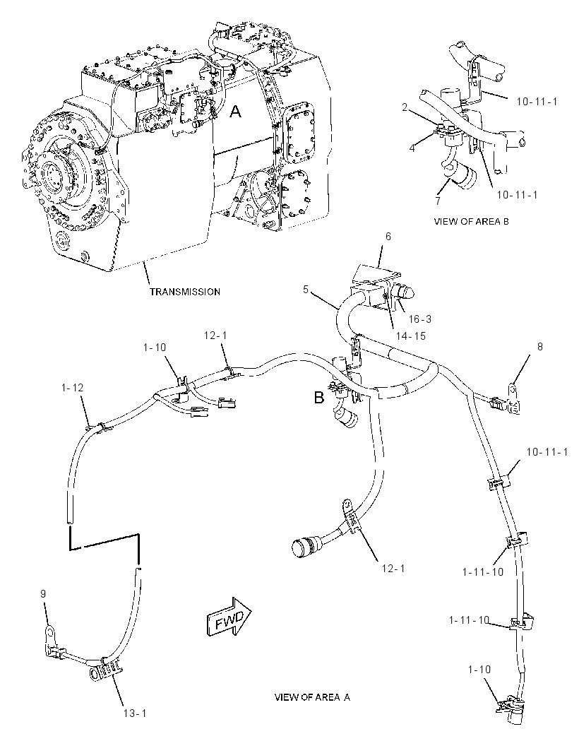 WIRING GP-TRANSMISSION 2613055 CAT