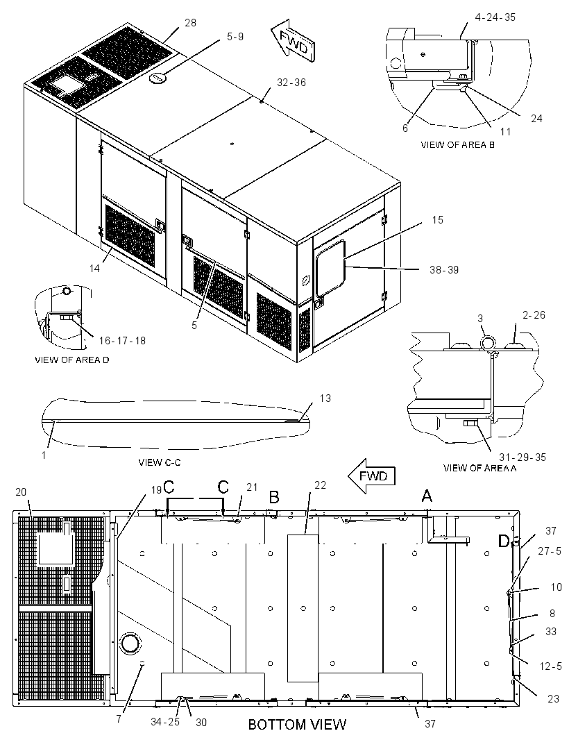 Кожух генератора 2703856 CAT