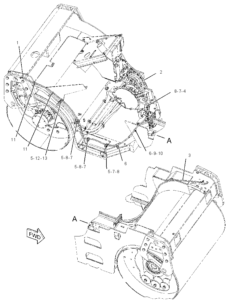 LINES GP-BRAKE & SHIFT 2750483 CAT