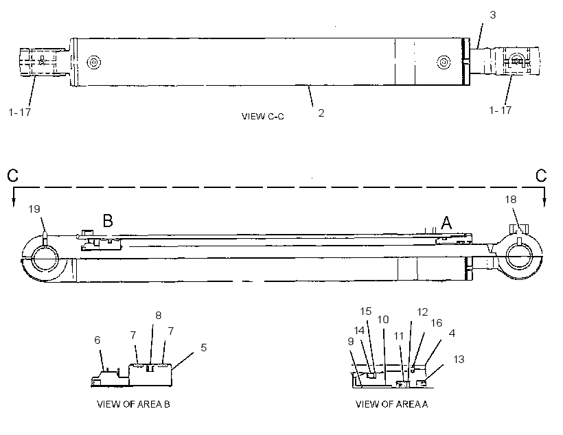 CYLINDER GP-SWING BOOM 2666975 CAT
