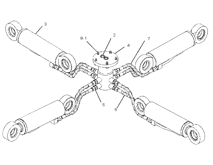 CYLINDER & LINES GP-GRAPPLE 2310199 CAT