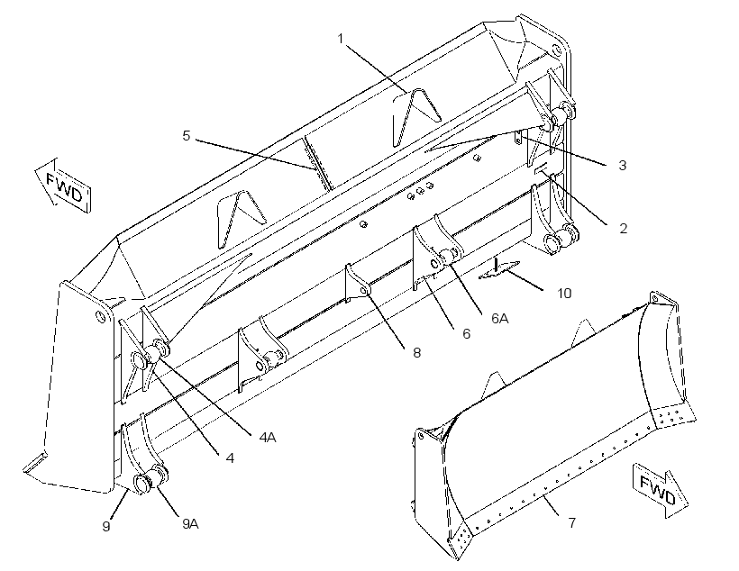 BLADE AS-SEMI-UNIVERSAL 2525858 CAT