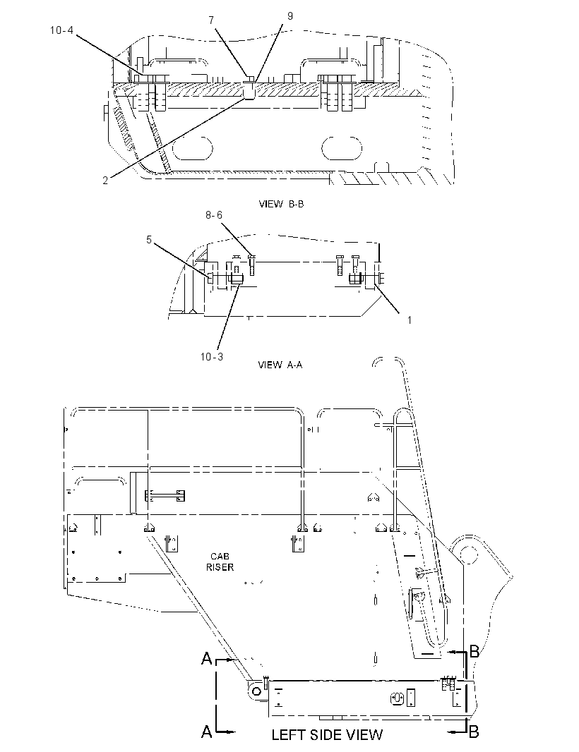 MOUNTING GP-RISER 2779929 CAT