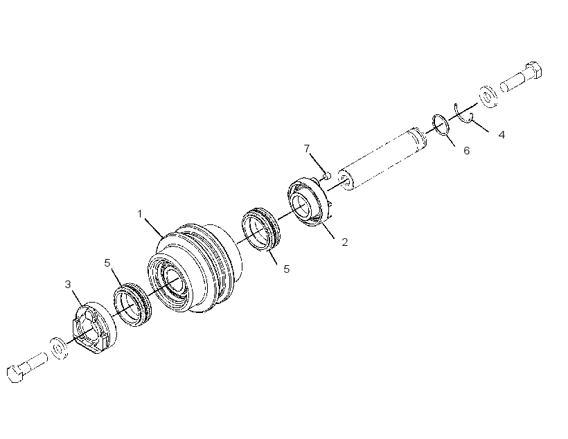 ROLLER GP-TRACK-CENTER FLANGE 2657674 CAT