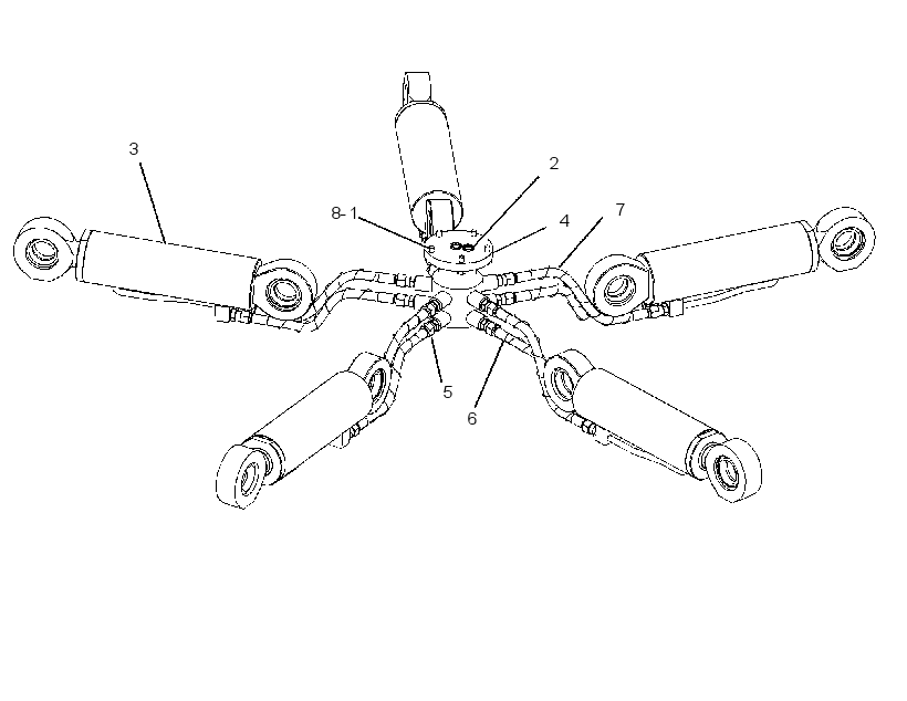 CYLINDER & LINES GP-GRAPPLE 2207049 CAT