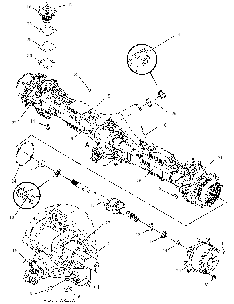 AXLE GP-DRIVE & STEERING 2081018 CAT