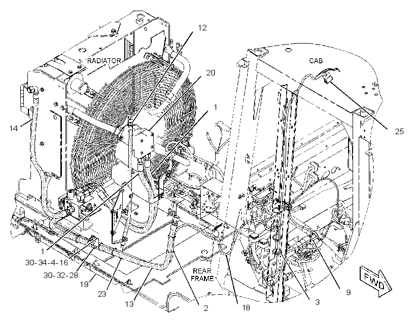 CONTROL & LINES GP-FAN 2275345 CAT