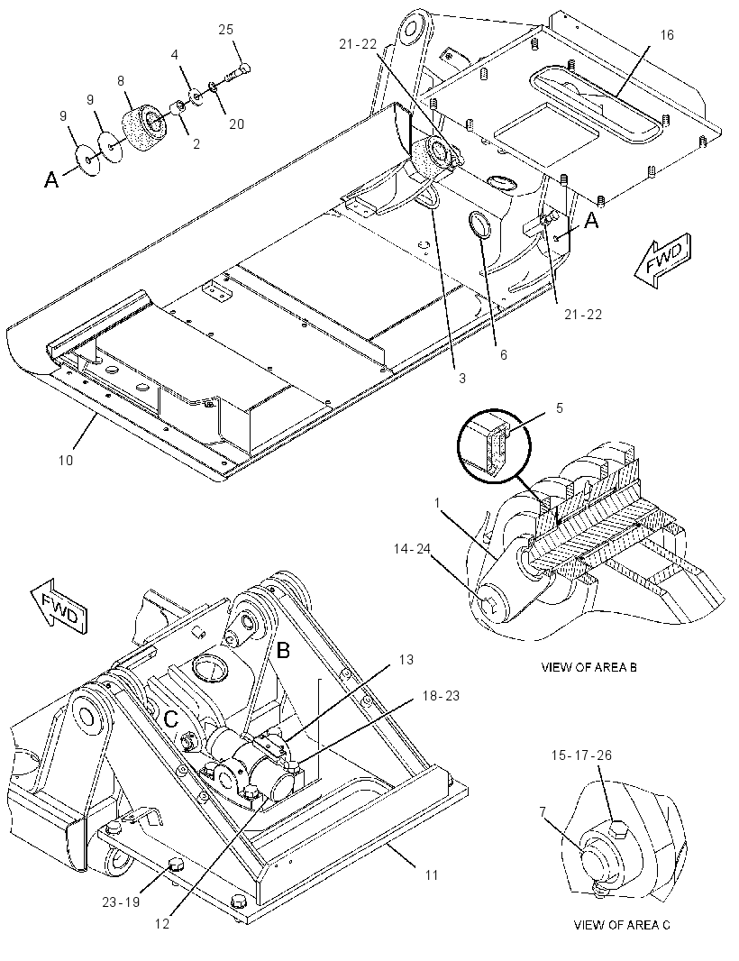 PLATFORM GP-CAB TILT 2592801 CAT