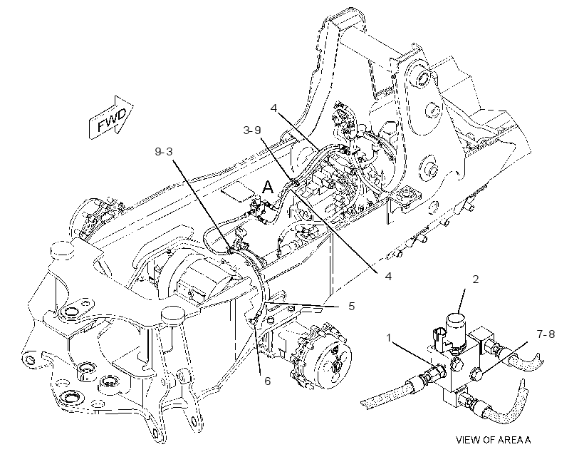 VALVE & LINES GP-DIFF LOCK 2560545 CAT