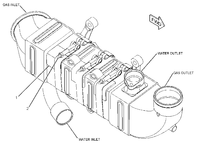 COOLER GP-CLEAN GAS INDUCTION 2796471 CAT