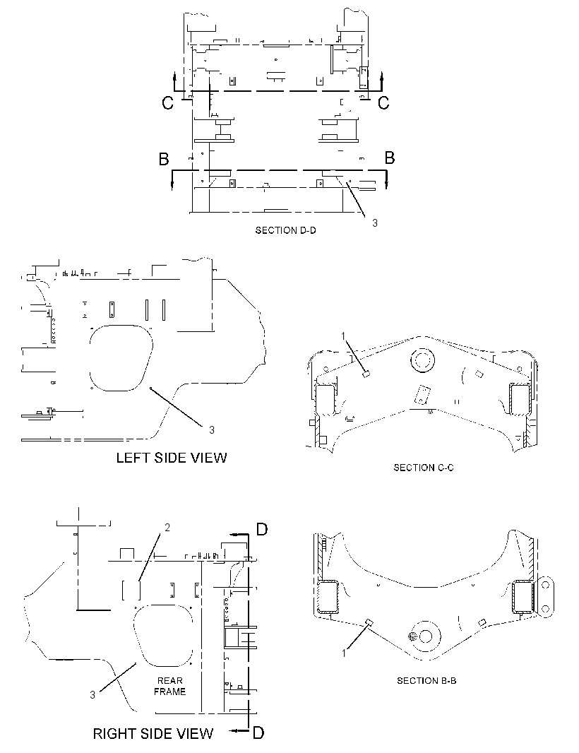 HARDWARE GP-REAR FRAME 2678607 CAT