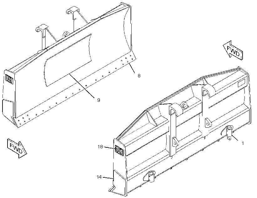 BLADE GP-BULLDOZER 2584500 CAT