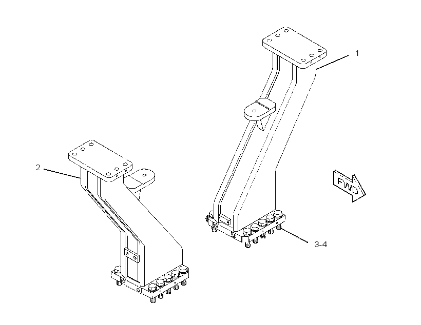 Крепление ROPS 2762927 CAT