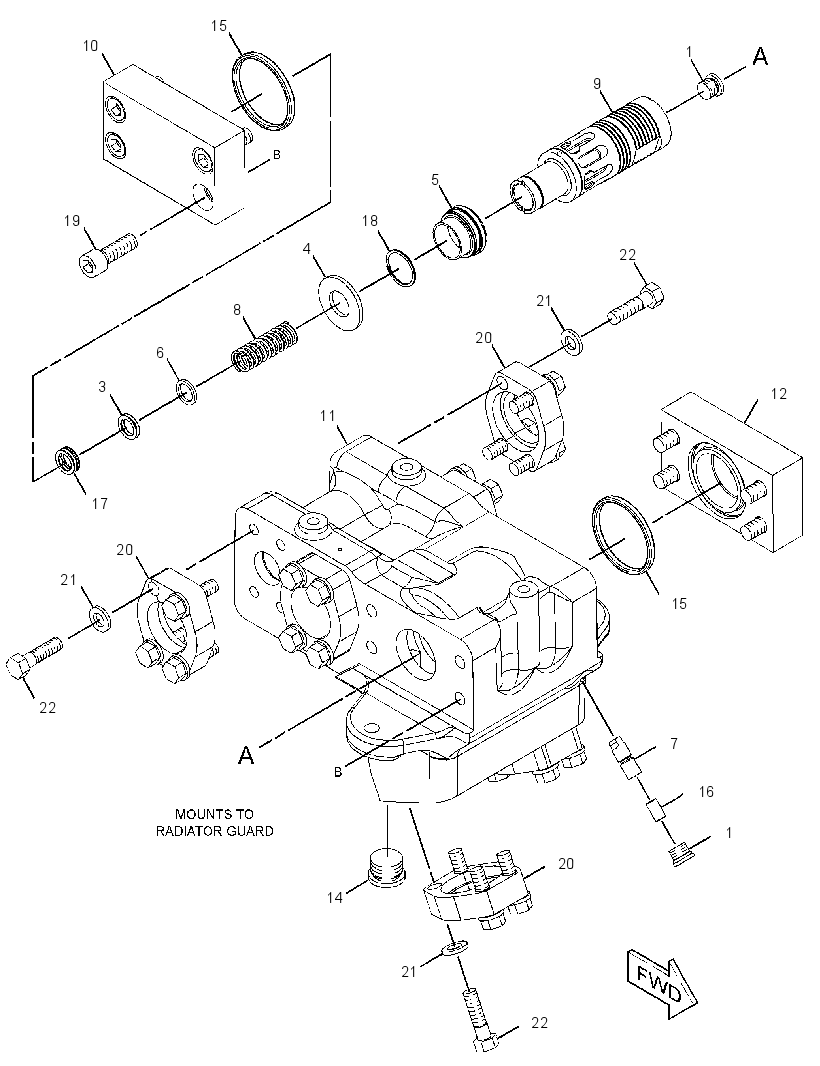 QUICK DROP VALVE GROUP 2270831 CAT