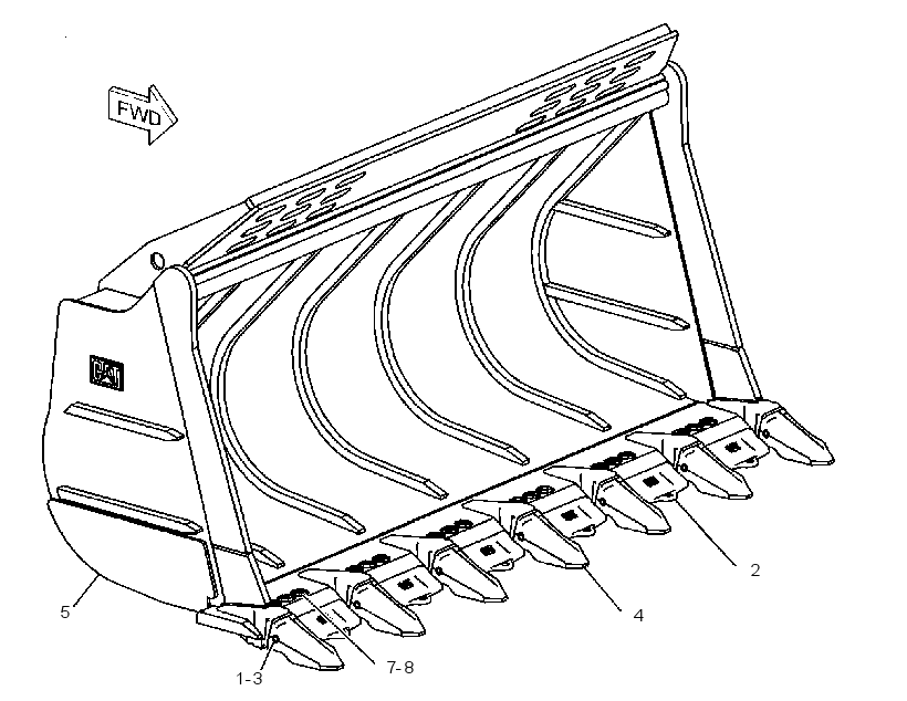 BUCKET GP-SLAG 2473999 CAT