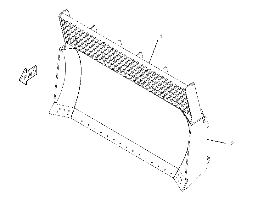 BLADE AS-SEMI-UNIVERSAL 2526455 CAT