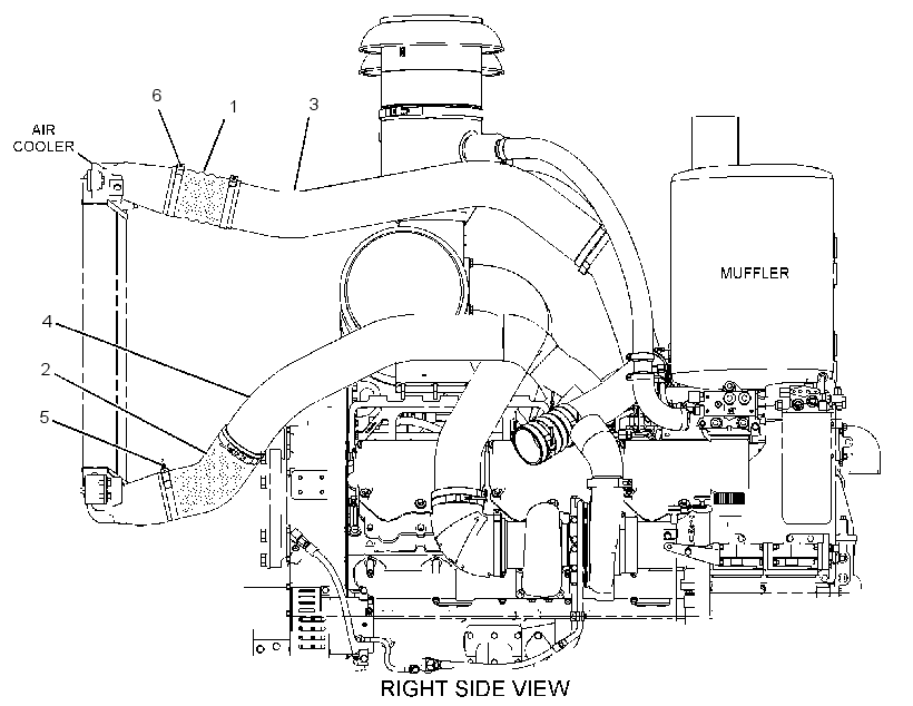 LINES GP-AFTERCOOLER AIR 2344983 CAT