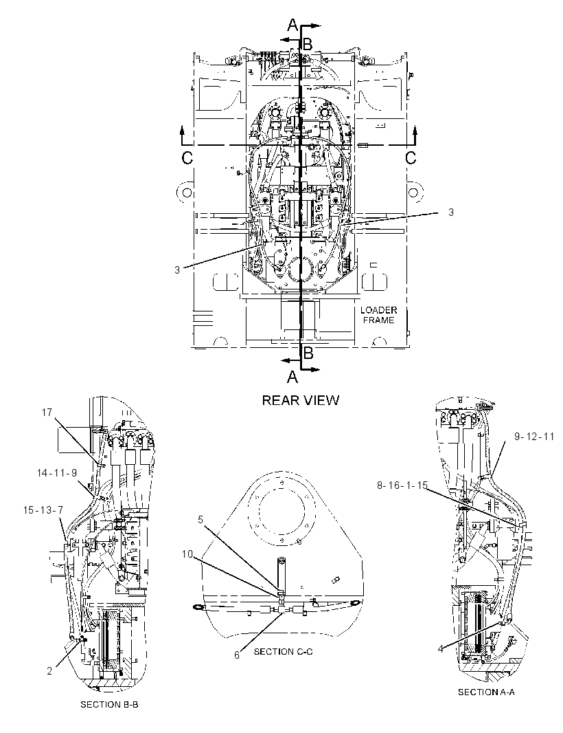 LINES GP-PARKING BRAKE 2447297 CAT