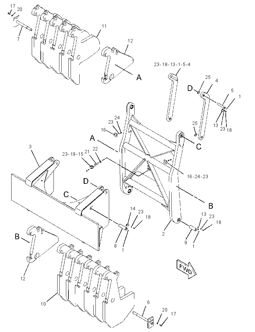 COUNTERWEIGHT GP-HYDRAULIC 1331167 CAT