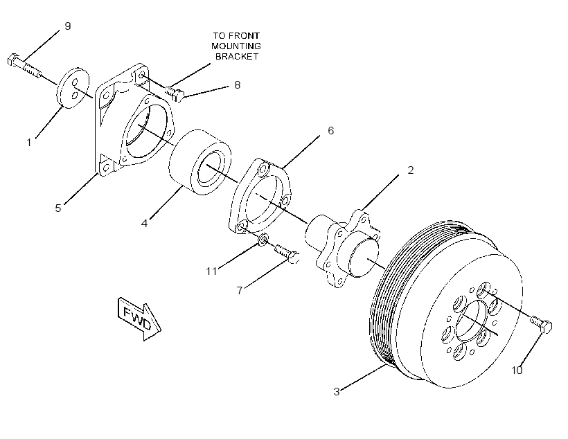PULLEY GP-FAN 2249107 CAT