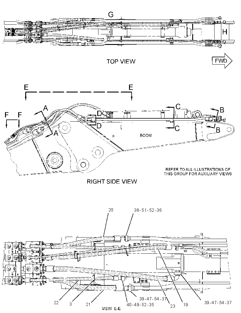 Трубопроводы стрелы 2655716 CAT
