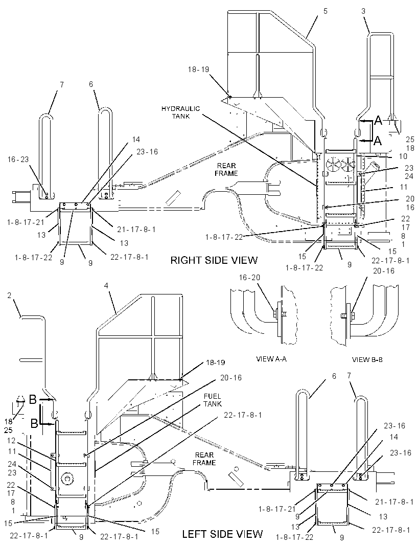 HANDRAIL & STEP GP 2394423 CAT