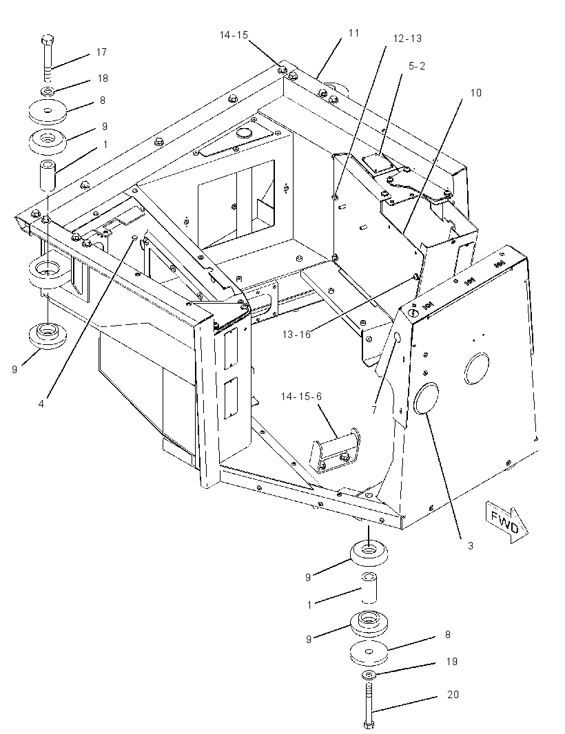 PLATFORM GP-CAB 2313791 CAT