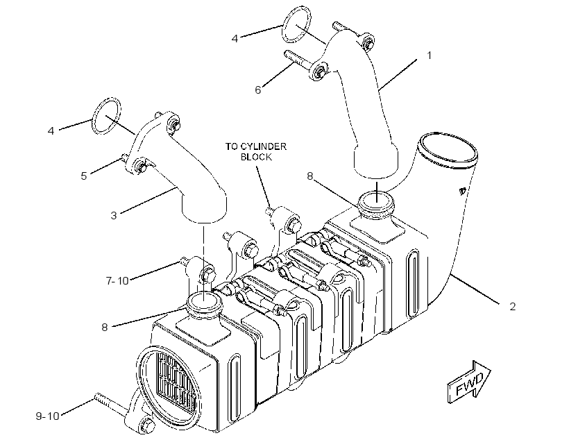 COOLER GP-CLEAN GAS INDUCTION 2610977 CAT