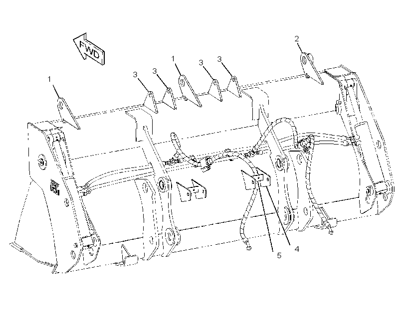 MOUNTING GP-FORK 2559081 CAT