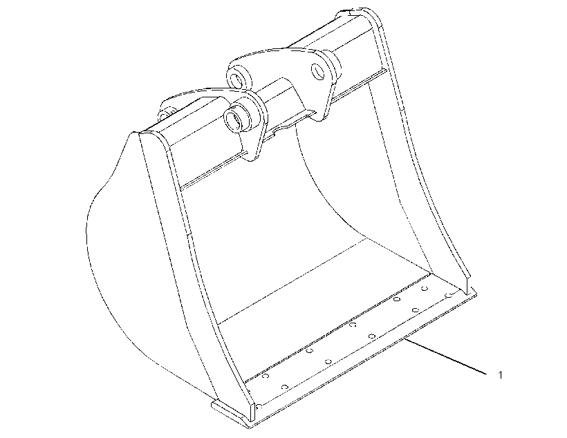 Ковш обратной лопаты в сборе 2731958 CAT