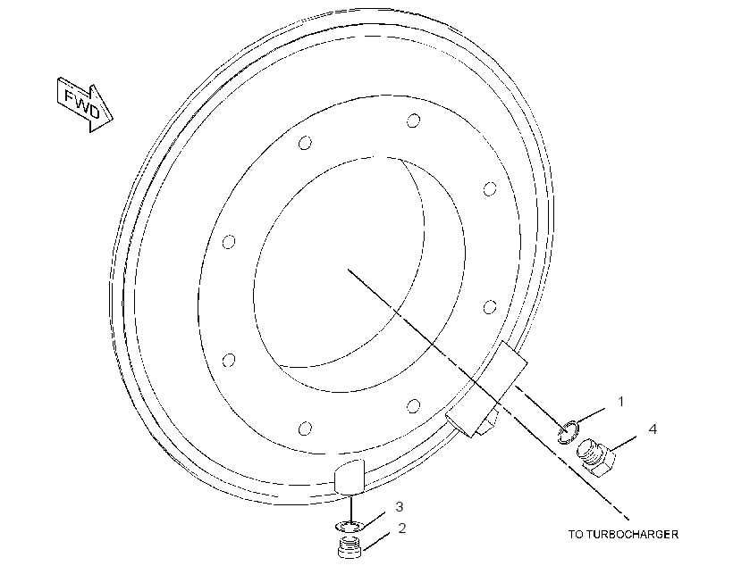 FLANGE GP-AIR INLET 1763605 CAT